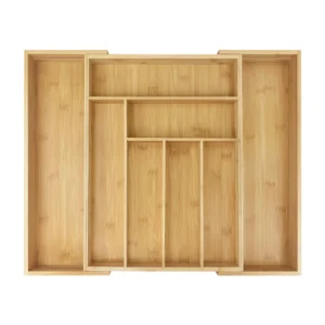 Multifunctional Bamboo Drawer Organizer